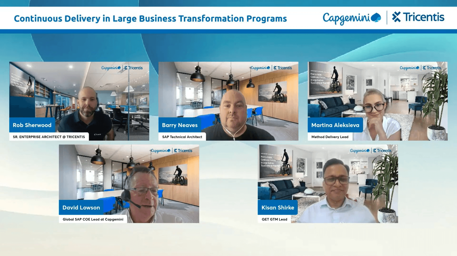 Capgemini and Tricentis webinar