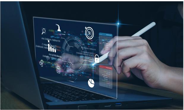 Digital reporting dashboard for retail solutions
