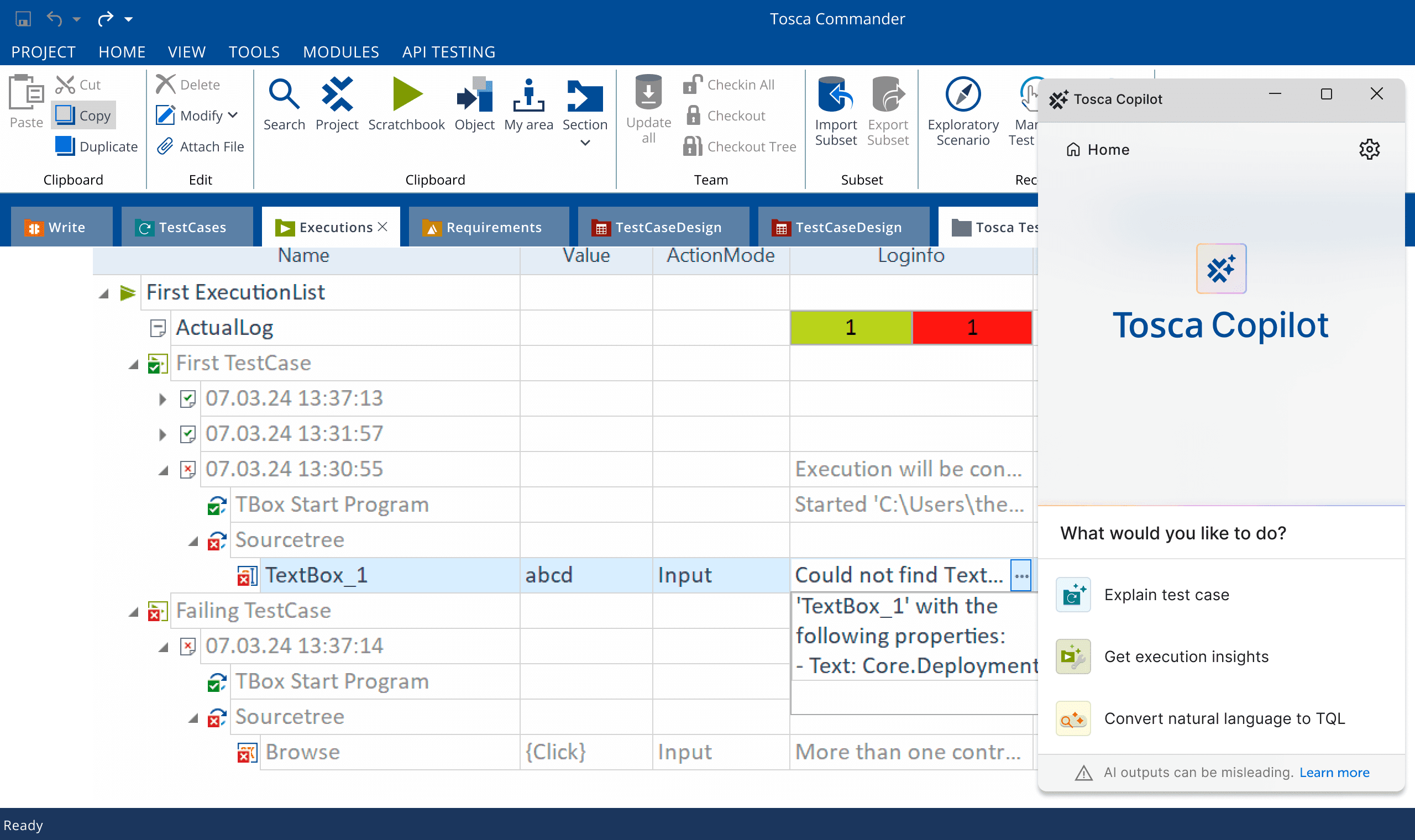Tricentis Tosca Copilot